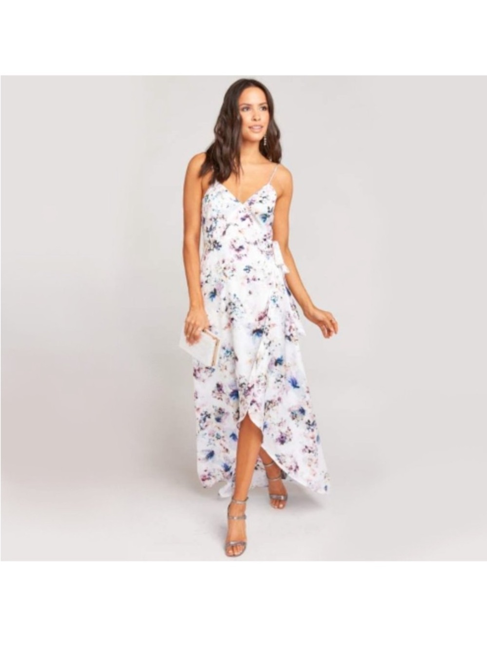 Show me your Mumu floral Mariah hi lo wrap dress S - Picture 2 of 9